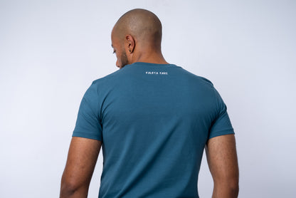 T-SHIRT BLEU HOMME