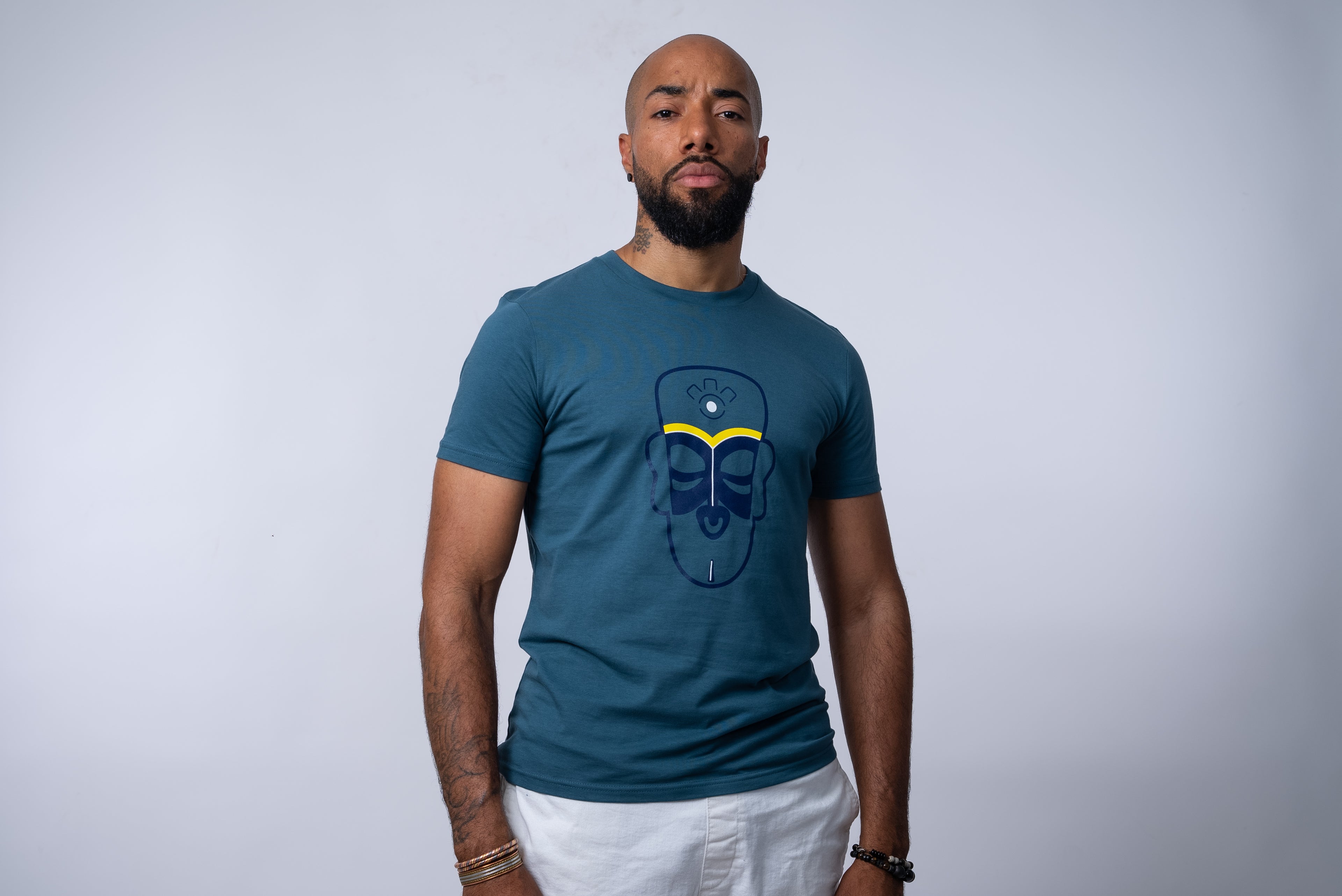 T-SHIRT BLEU HOMME